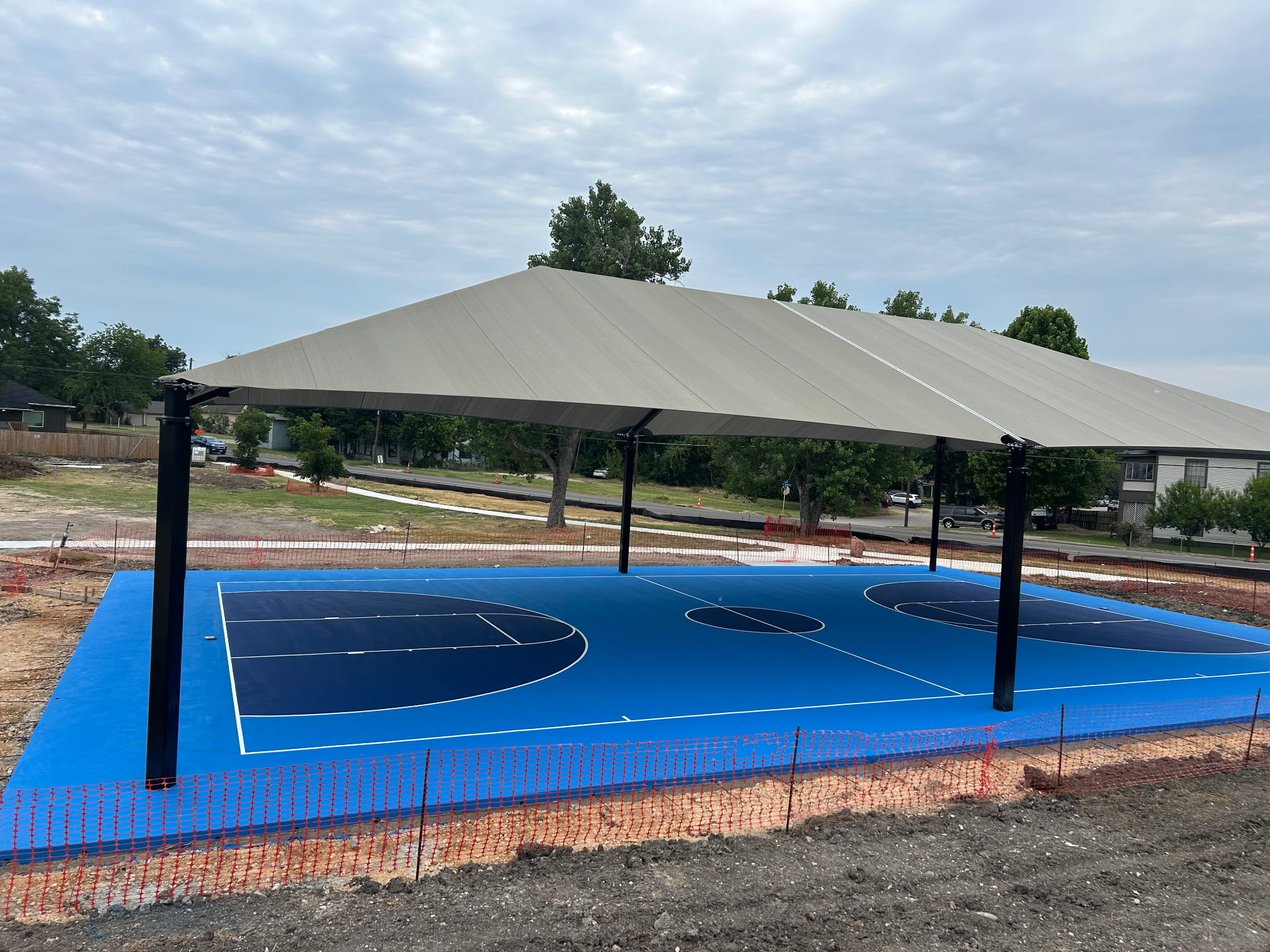 Basketball Court Resurfacing – Side View