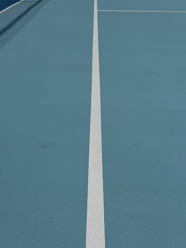 Line striping close-up